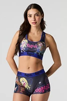 Ensemble avec soutien-gorge de sport et caleçon à imprimé Bratz