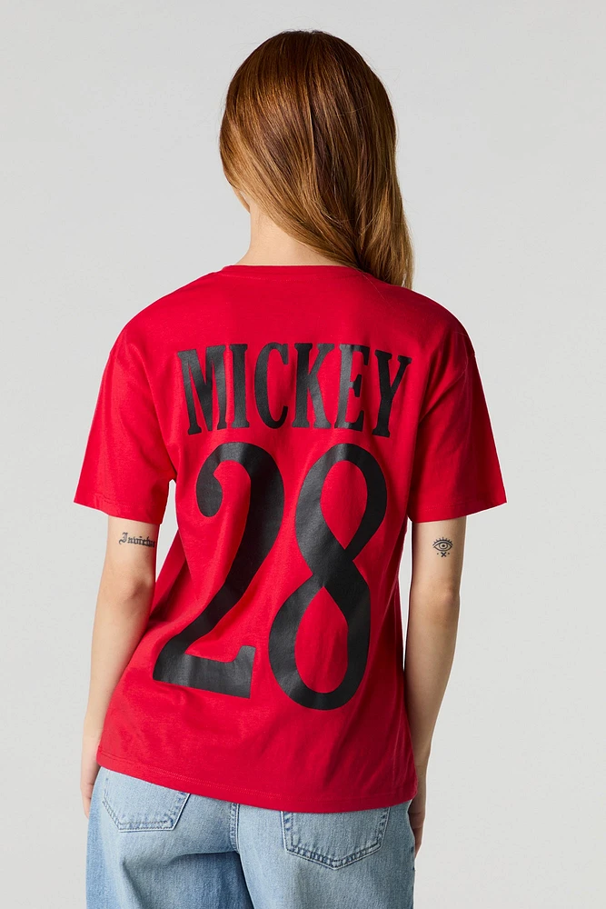 T-shirt de coupe garçonne à imprimé Mickey 28