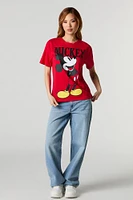 T-shirt de coupe garçonne à imprimé Mickey 28