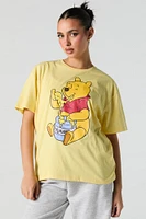 T-shirt coupe garçonne à imprimé Winnie the Pooh