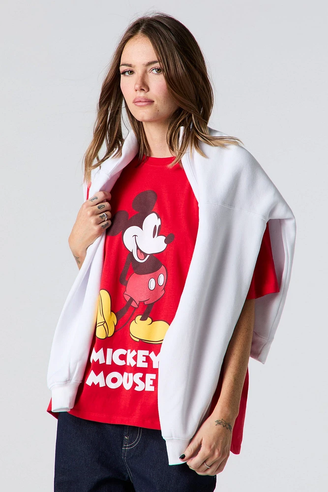 Mickey Mouse Graphic Boyfriend T-Shirt
