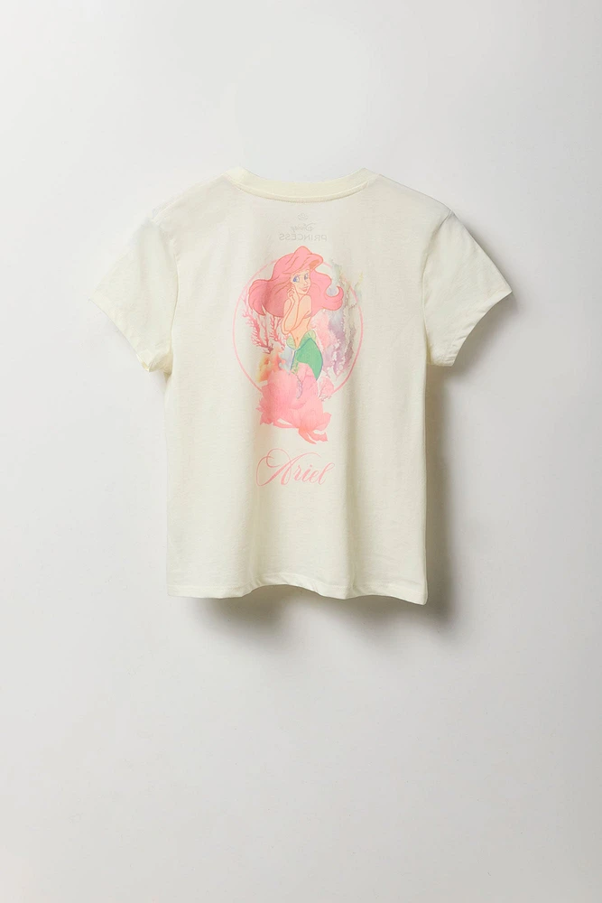 The Little Mermaid Embroidered Graphic T-Shirt