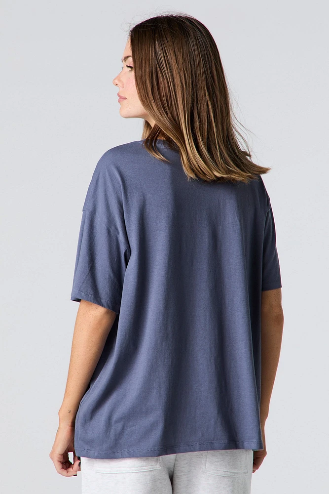 T-shirt de coupe garçonne à imprimé Peanuts