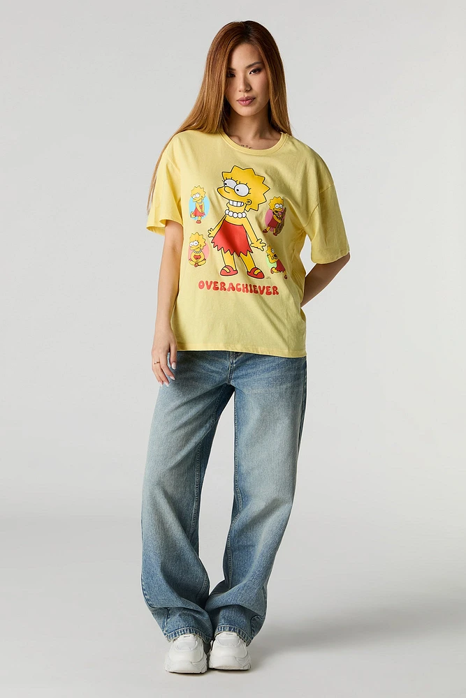 Lisa Simpson Graphic Boyfriend T-Shirt