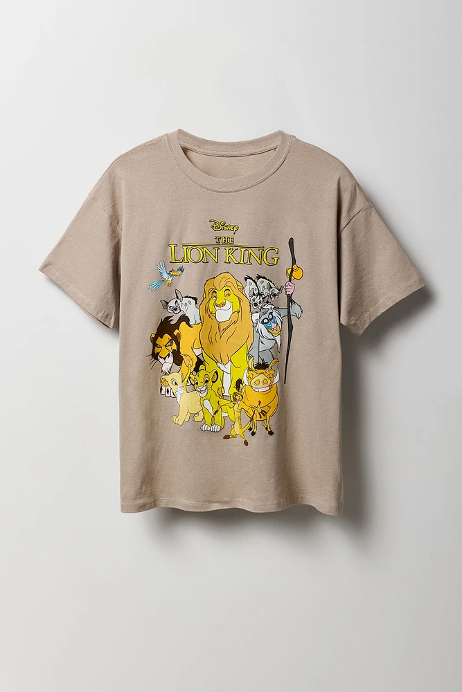 T-shirt de coupe garçonne à imprimé Lion King