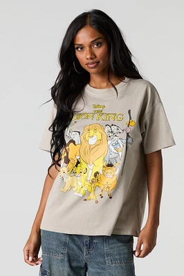 T-shirt de coupe garçonne à imprimé Lion King