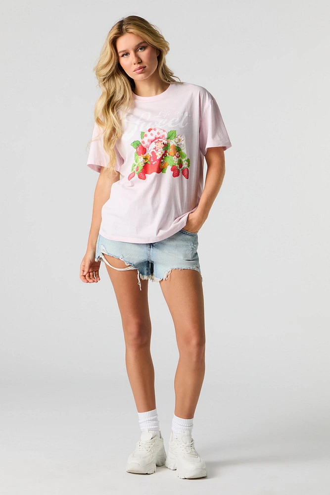 T-shirt à imprimé Strawberry Shortcake