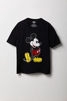 T-shirt coupe garçonne à imprimé Mickey Mouse