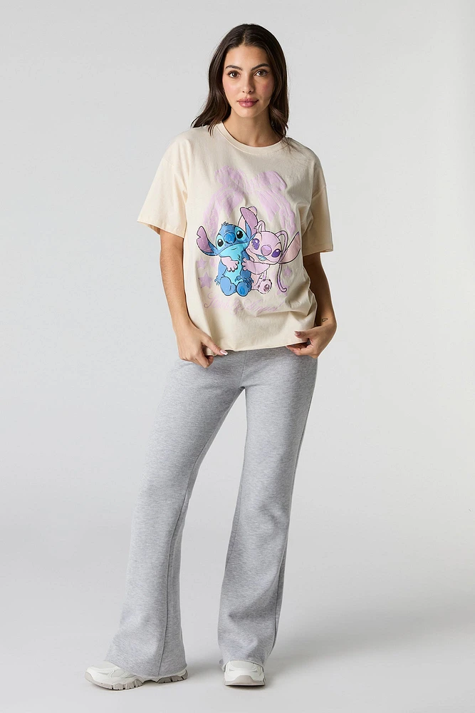 Stitch & Angel Graphic Boyfriend T-Shirt