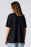 T-shirt de coupe garçonne à imprimé Stitch Cutesy