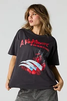 T-shirt de coupe garÃ§onne A imprimÃ© Nightmare on Elm Street