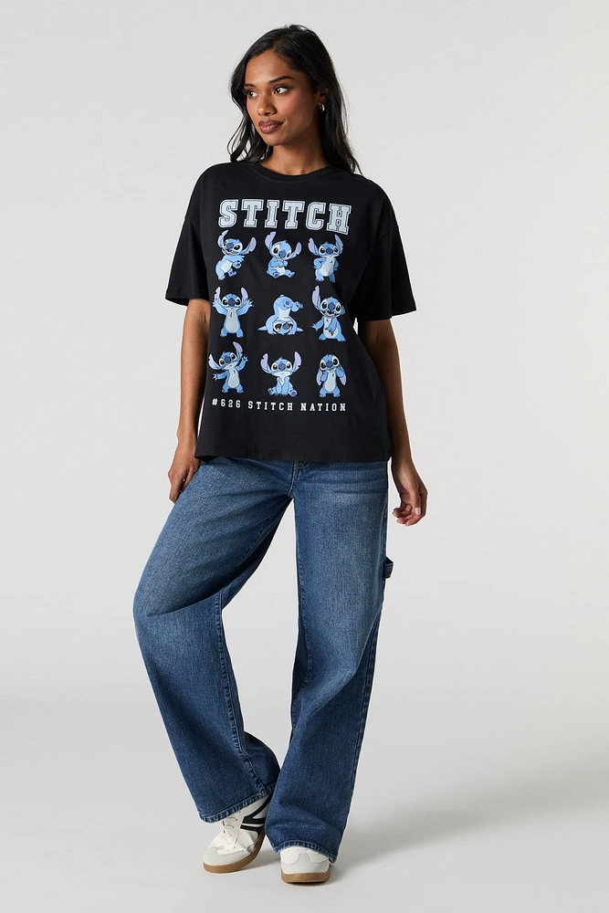 Stitch Nation Graphic Boyfriend T-Shirt