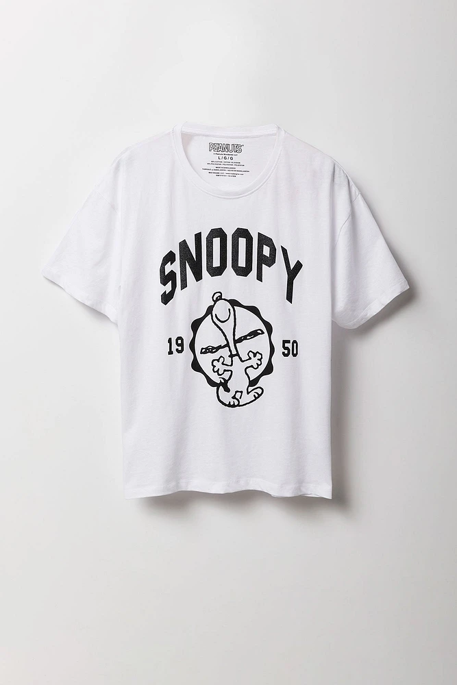 T-shirt coupe garÃ§onne Ã  imprimÃ© Snoopy