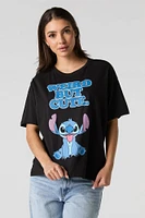 Stitch Weird But Cute Graphic Boyfriend T-Shirt