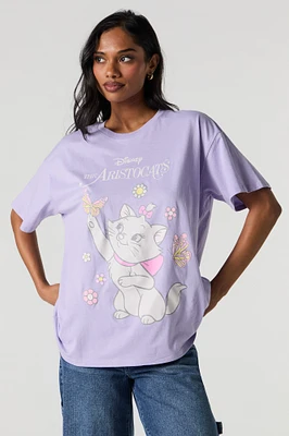 T-shirt de coupe garçonne à imprimé The Aristocats Marie