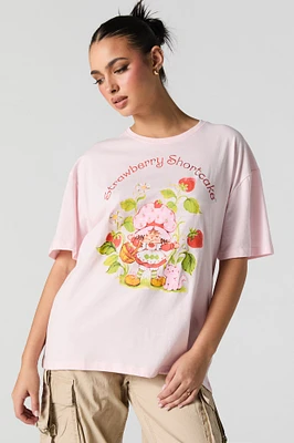 T-shirt coupe garÃ§onne Ã  imprimÃ© Strawberry Shortcake