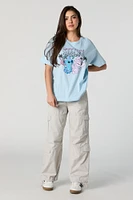 Stitch and Angel Graphic Boyfriend T-Shirt