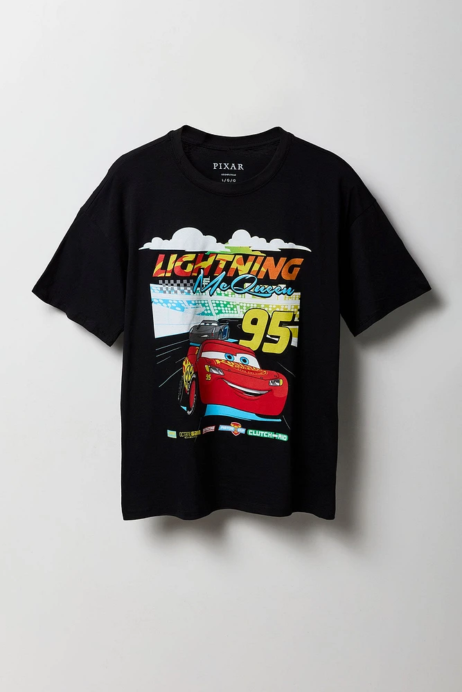 T-shirt de coupe garçonne à imprimé Lightning McQueen