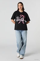 Barbie™ Bow Graphic Boyfriend T-Shirt