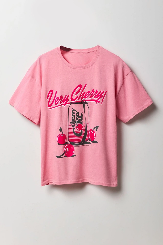 Very Cherry Coke Graphic Boyfriend T-Shirt