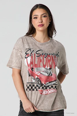 T-shirt de coupe garçonne à imprimé Hot Wheels™ El Segundo