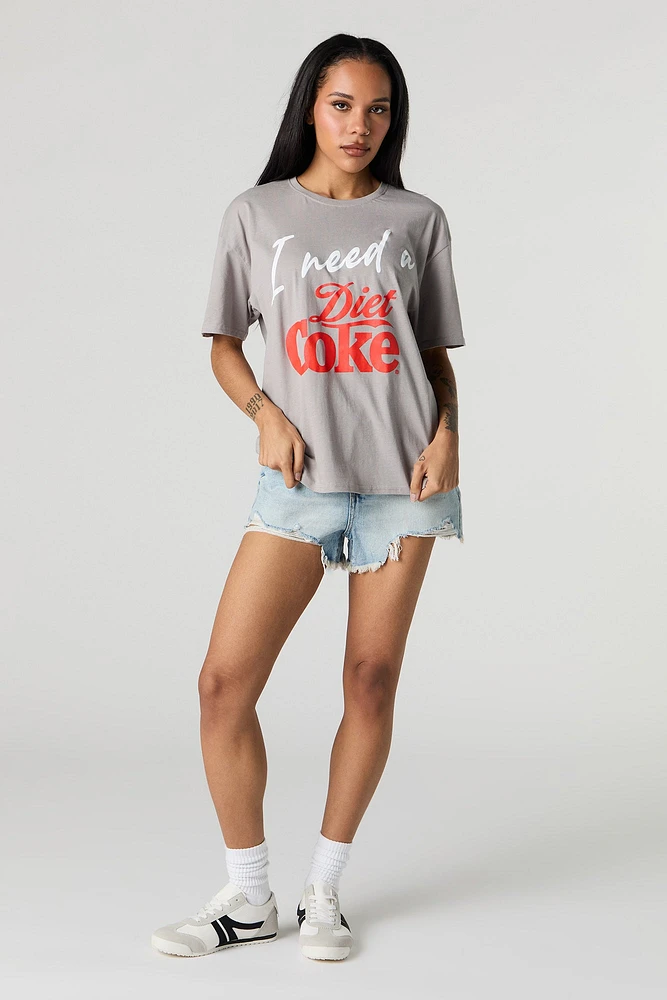 I Need Diet Coke Graphic Boyfriend T-Shirt