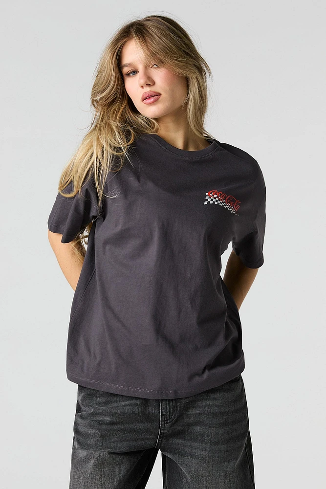 Coca Cola Racing Graphic Boyfriend T-Shirt