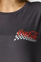 T-shirt de coupe garçonne à imprimé Coca Cola Racing