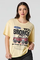 T-shirt de coupe garçonne à imprimé Ford Bronco