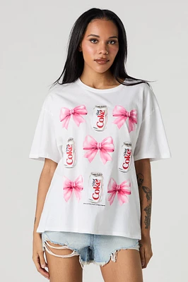 Diet Coke Bow Graphic Boyfriend T-Shirt