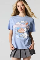 T-shirt de coupe garçonne à imprimé Cinnamoroll