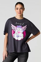 Valentines Angel Graphic Boyfriend T-Shirt