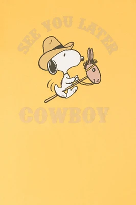 Snoopy Cowboy Graphic Boyfriend T-Shirt