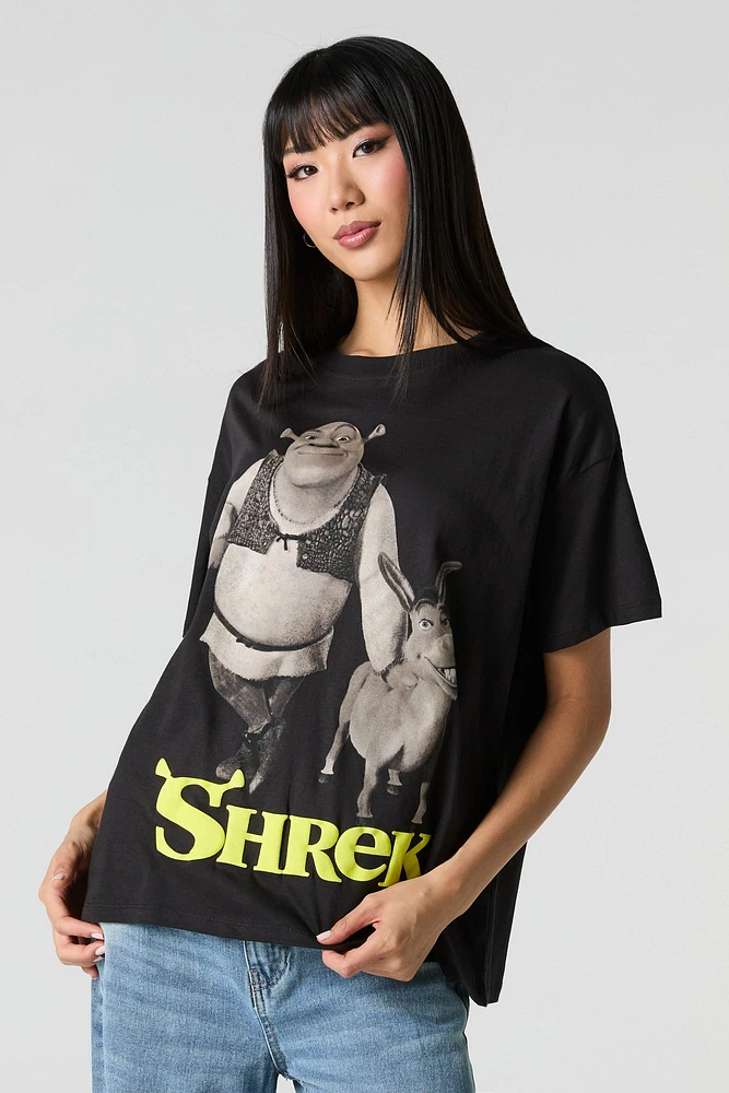 T-shirt coupe garçonne à imprimé Shrek