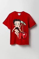 T-shirt de coupe garÃ§onne Ã  imprimÃ© Betty Boop