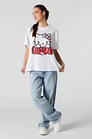 Love Hello Kitty Graphic Boyfriend T-Shirt