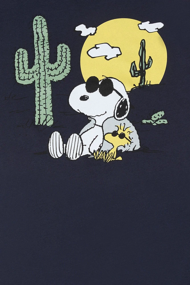 Peanuts Desert Graphic Boyfriend T-Shirt