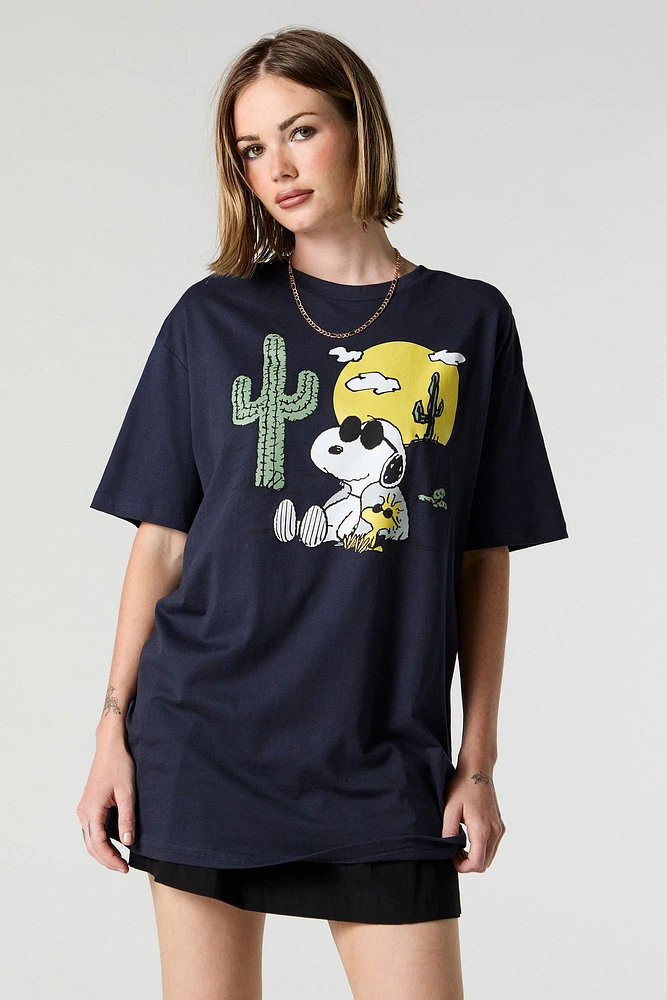 Peanuts Desert Graphic Boyfriend T-Shirt