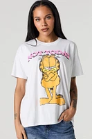 T-shirt de coupe garçonne à imprimé Garfield Not Today