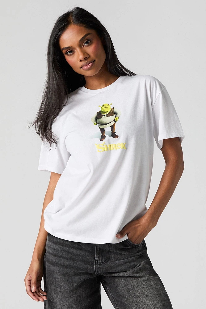 T-shirt de coupe garçonne à imprimé Shrek