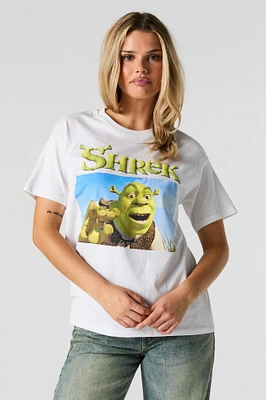 T-shirt coupe garçonne à motif Shrek