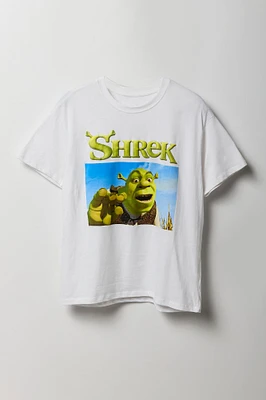 T-shirt coupe garçonne à motif Shrek