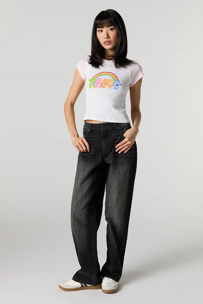Care Bear Graphic Rhinestone Raglan T-Shirt