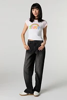 Care Bear Graphic Rhinestone Raglan T-Shirt