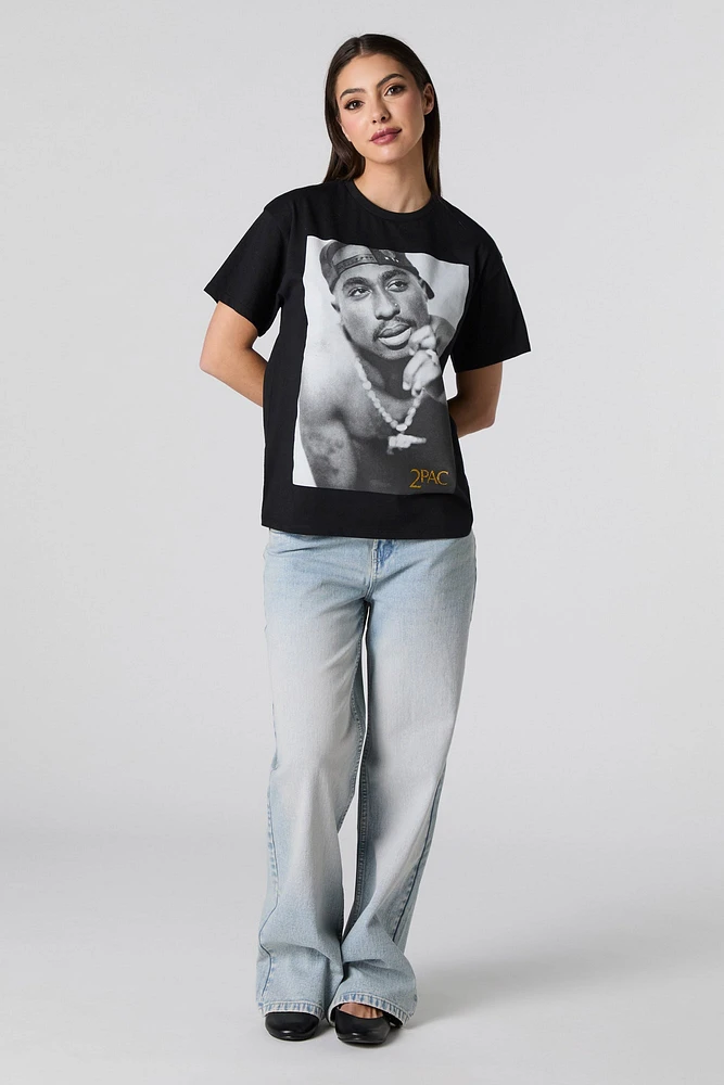 Tupac Graphic Boyfriend T-Shirt