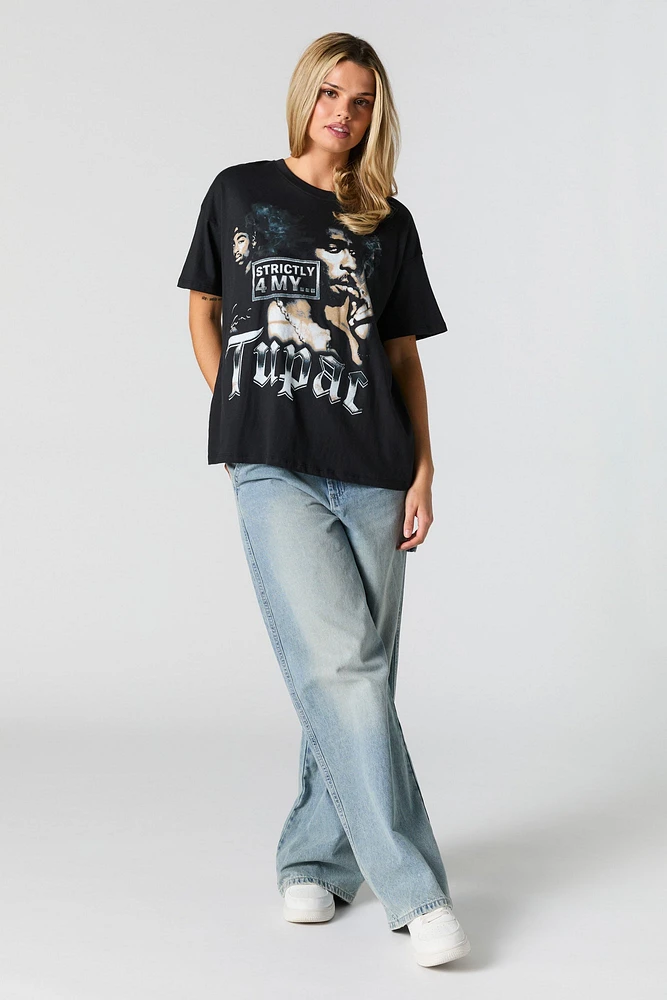 Tupac Graphic Boyfriend T-Shirt