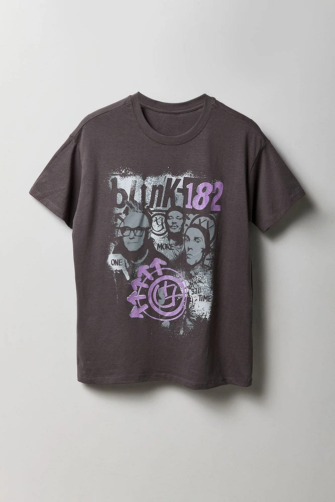 T-shirt coupe garÃ§onne Ã  motif Blink 182