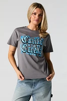 T-shirt coupe garÃ§onne Ã  motif Camila Cabello