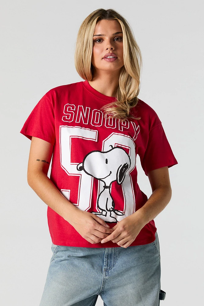 T-shirt coupe garÃ§onne Ã  motif Snoopy