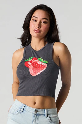 Summer Graphic Ribbed Tank